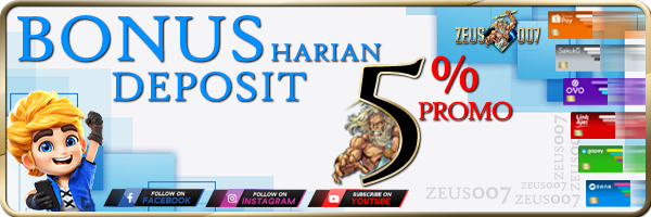 Bonus Deposit Harian Terbesar Zeus007